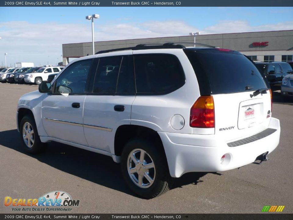 2009 GMC Envoy SLE 4x4 Summit White / Light Gray Photo #4