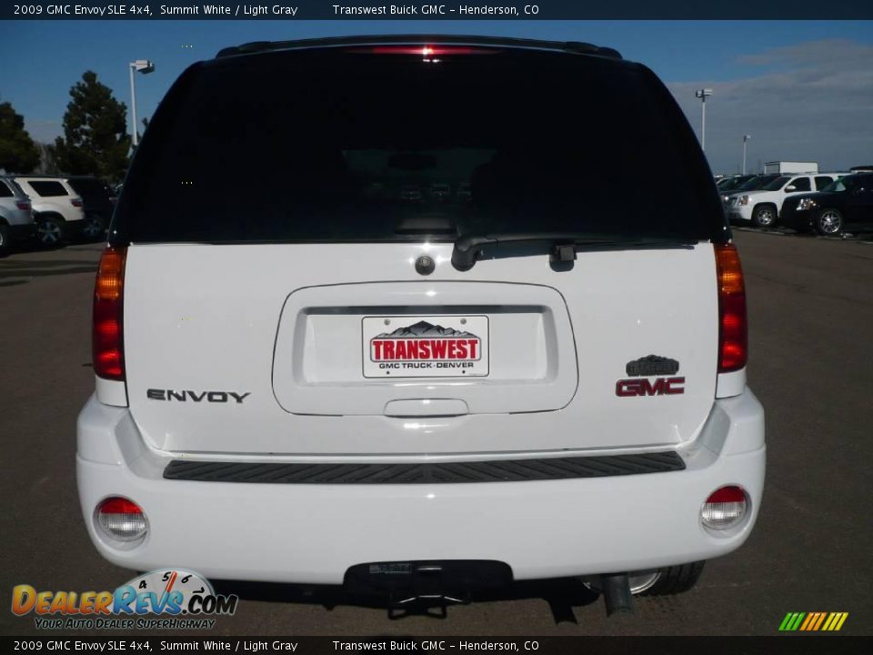 2009 GMC Envoy SLE 4x4 Summit White / Light Gray Photo #5