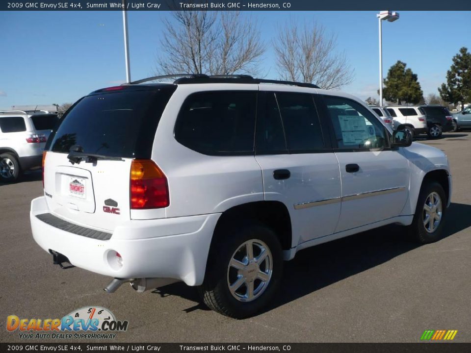 2009 GMC Envoy SLE 4x4 Summit White / Light Gray Photo #6