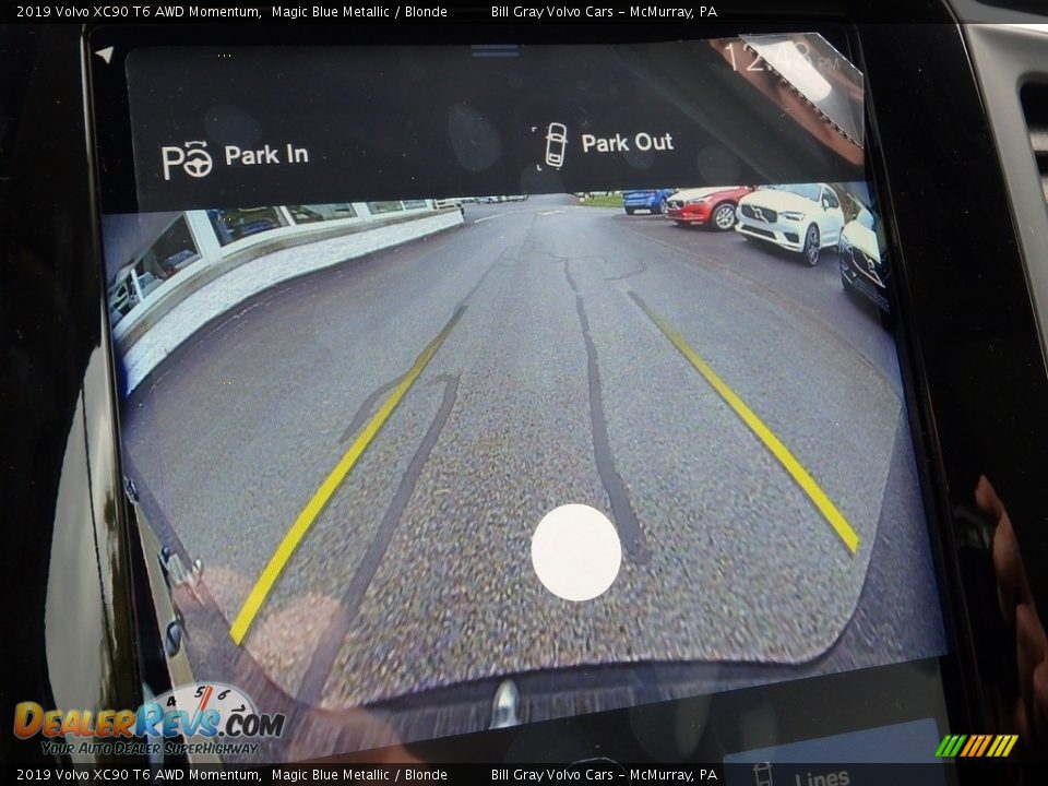 2019 Volvo XC90 T6 AWD Momentum Magic Blue Metallic / Blonde Photo #15