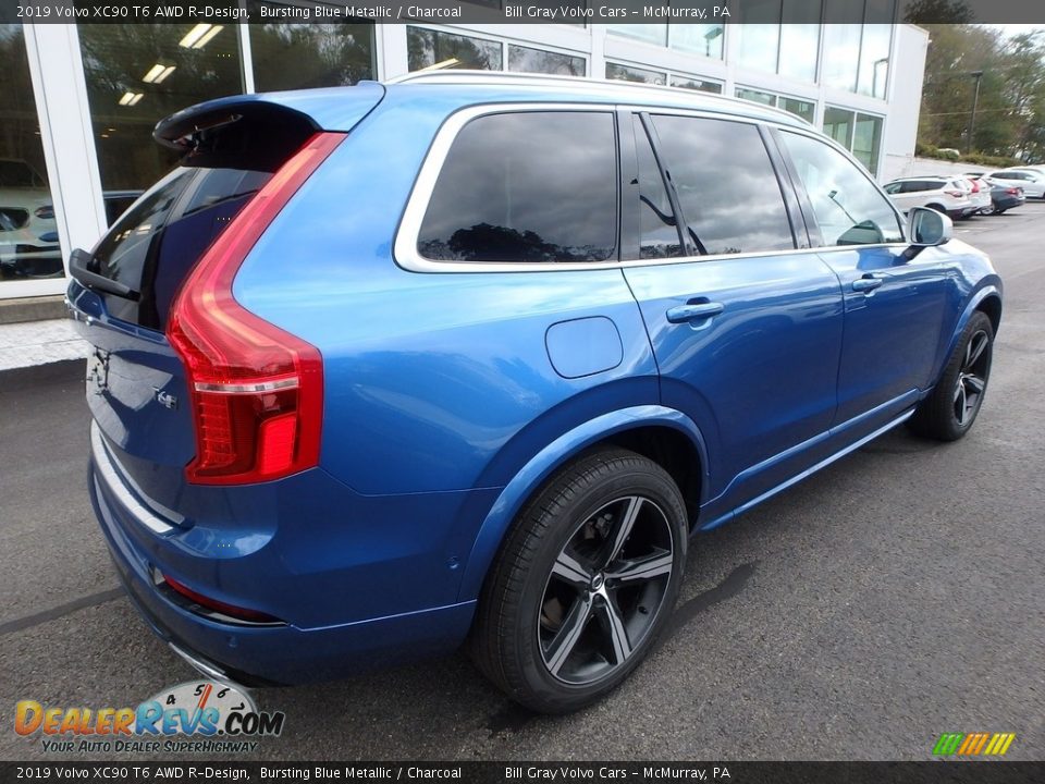 2019 Volvo XC90 T6 AWD R-Design Bursting Blue Metallic / Charcoal Photo #2
