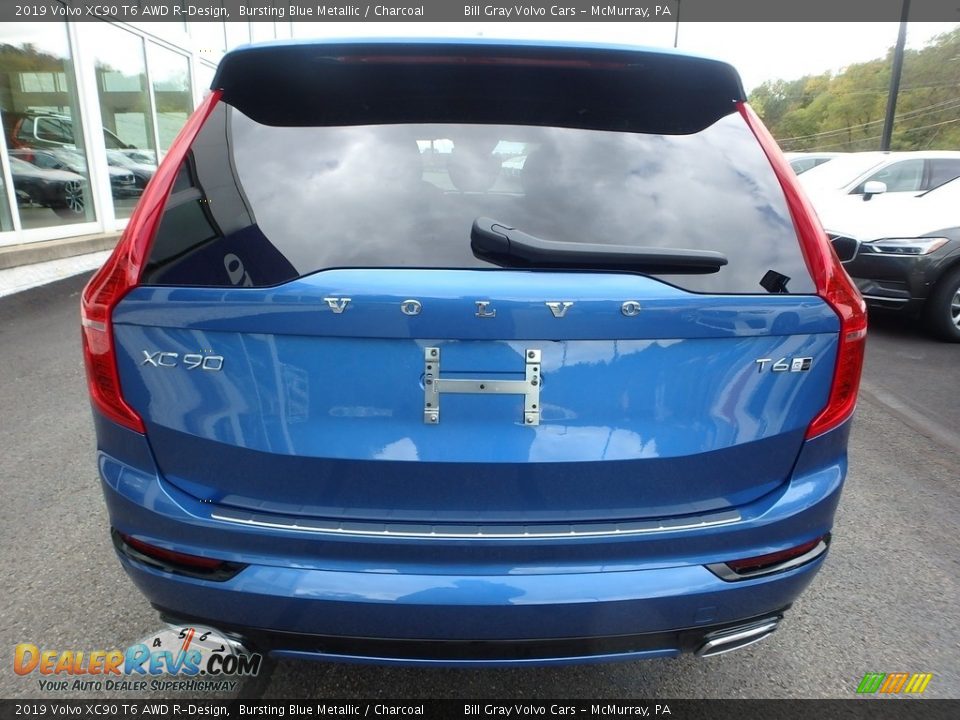 2019 Volvo XC90 T6 AWD R-Design Bursting Blue Metallic / Charcoal Photo #3