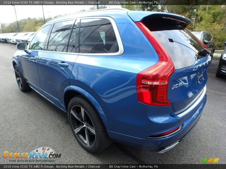 2019 Volvo XC90 T6 AWD R-Design Bursting Blue Metallic / Charcoal Photo #4