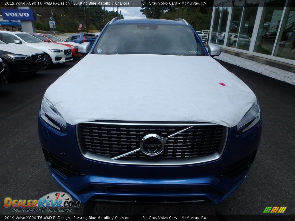 2019 Volvo XC90 T6 AWD R-Design Bursting Blue Metallic / Charcoal Photo #6