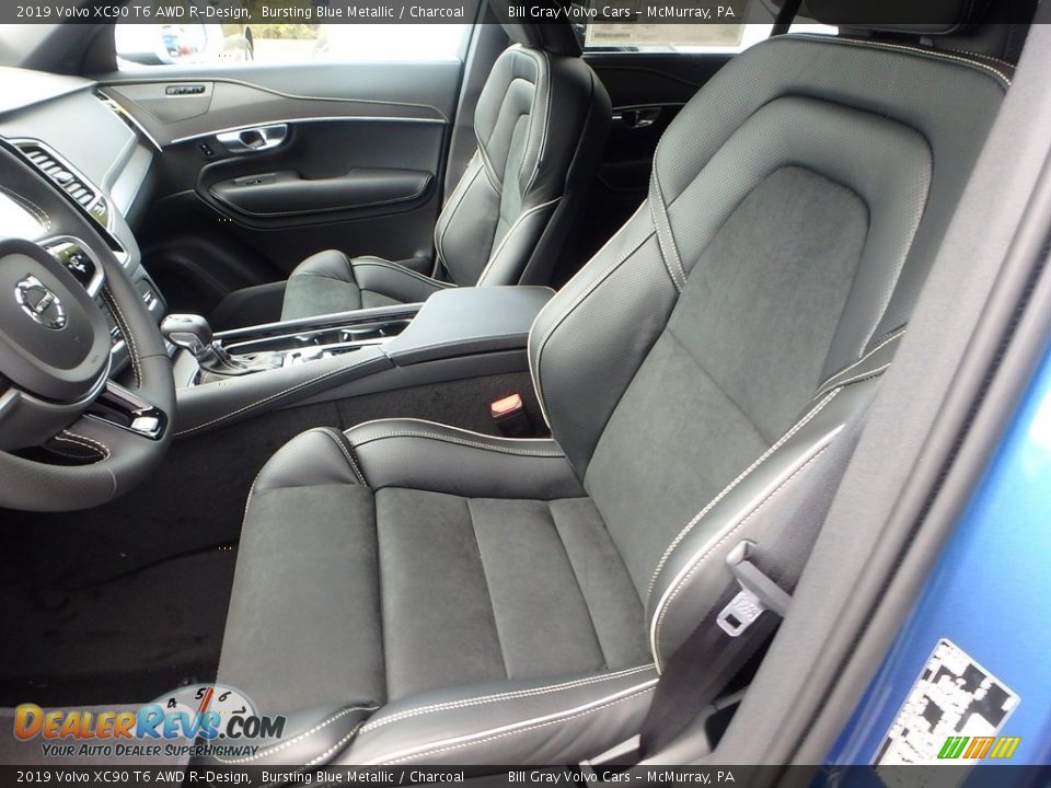 2019 Volvo XC90 T6 AWD R-Design Bursting Blue Metallic / Charcoal Photo #7