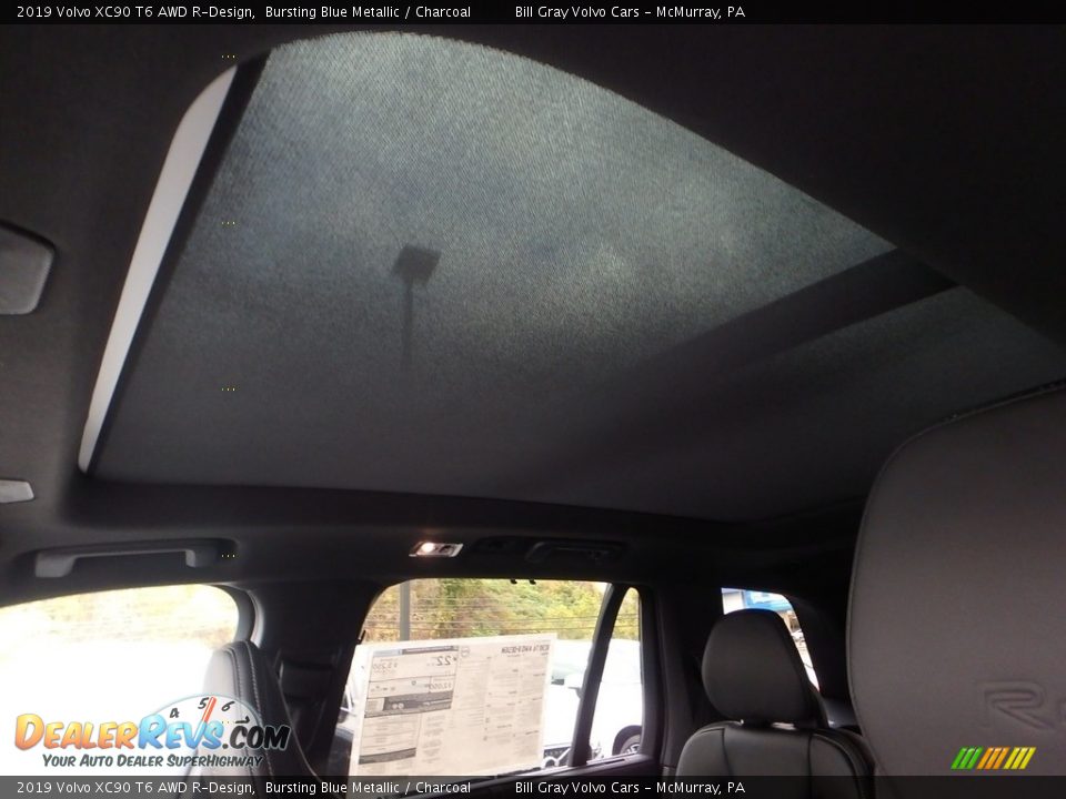2019 Volvo XC90 T6 AWD R-Design Bursting Blue Metallic / Charcoal Photo #13