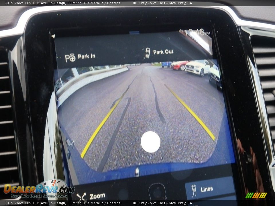 2019 Volvo XC90 T6 AWD R-Design Bursting Blue Metallic / Charcoal Photo #15