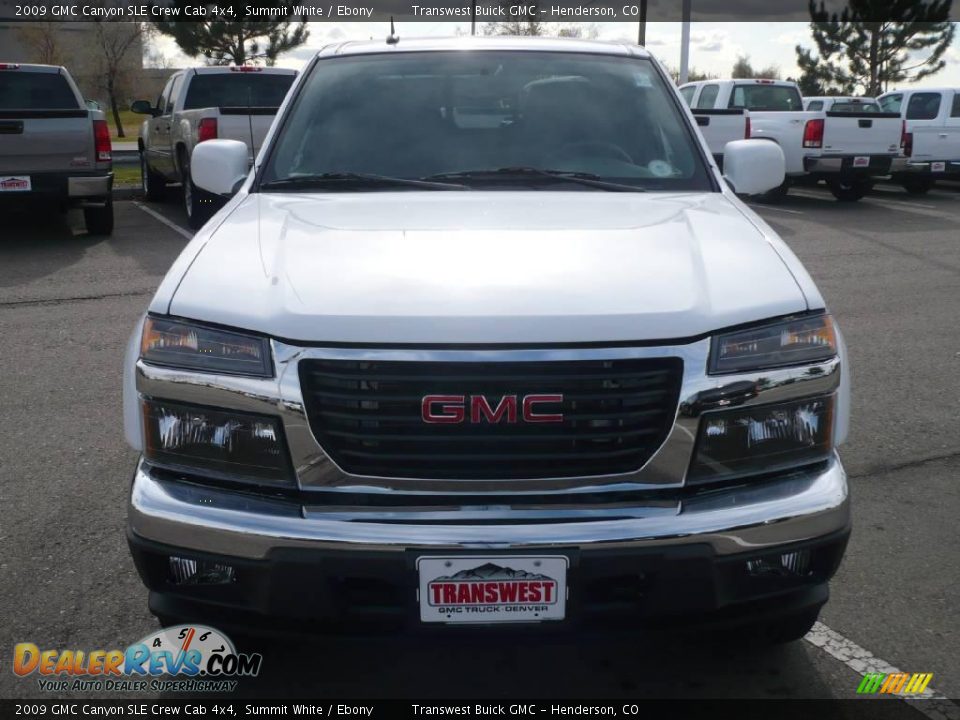 2009 GMC Canyon SLE Crew Cab 4x4 Summit White / Ebony Photo #2