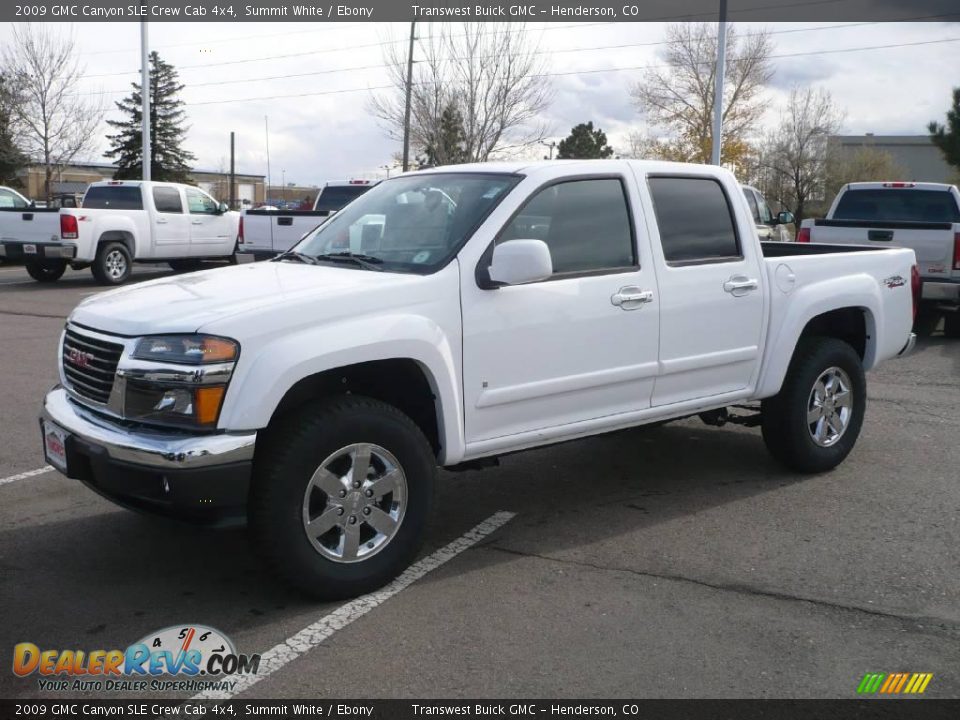 2009 GMC Canyon SLE Crew Cab 4x4 Summit White / Ebony Photo #3