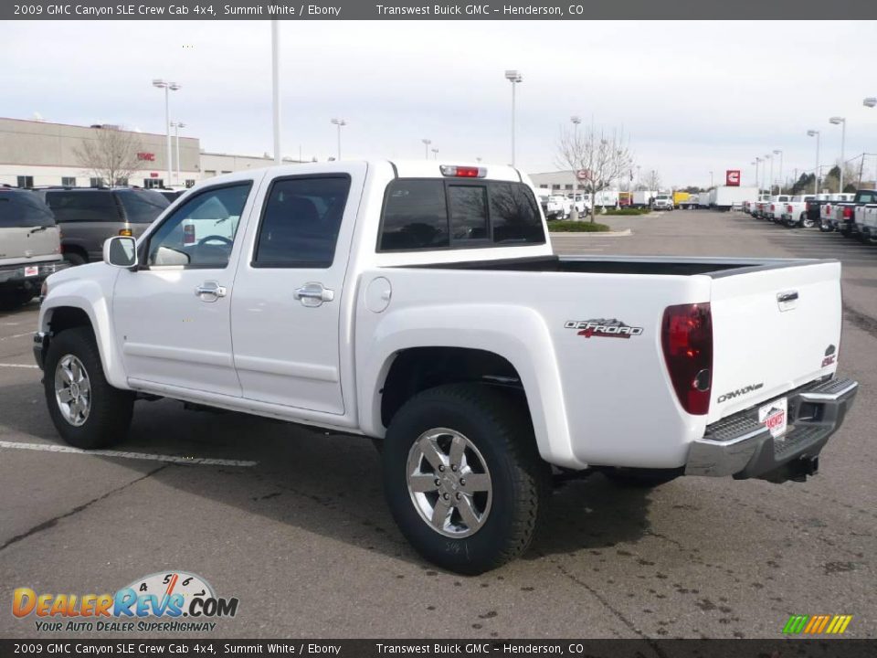 2009 GMC Canyon SLE Crew Cab 4x4 Summit White / Ebony Photo #4