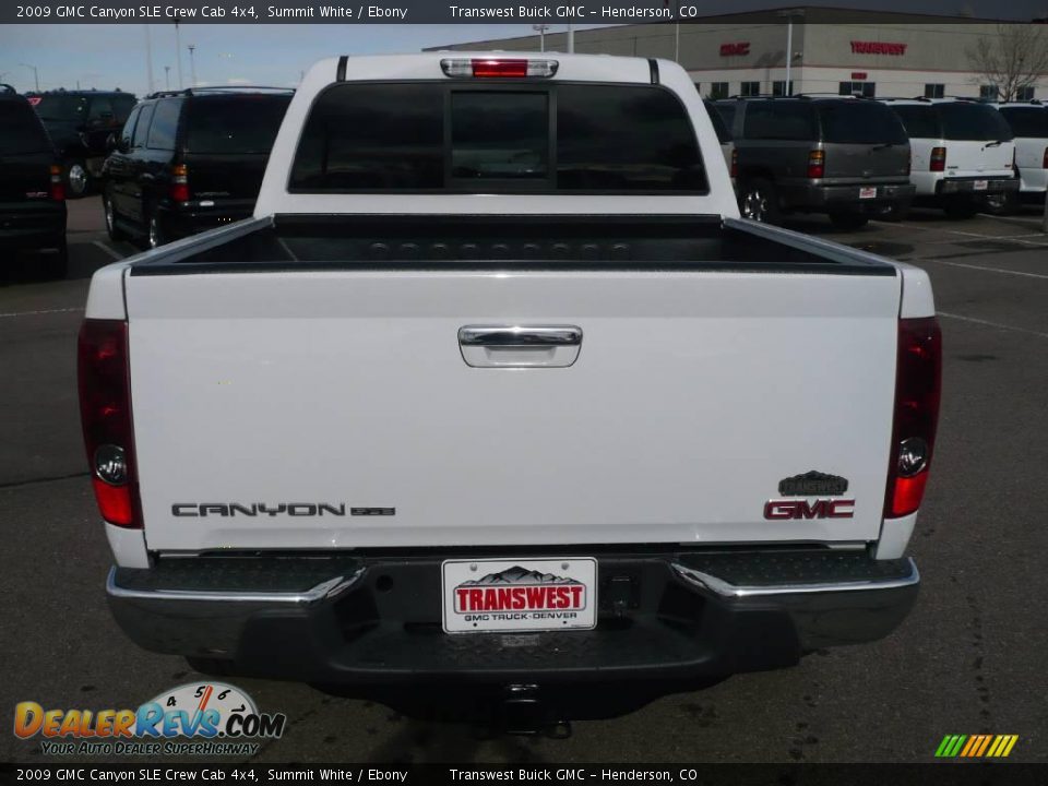 2009 GMC Canyon SLE Crew Cab 4x4 Summit White / Ebony Photo #5