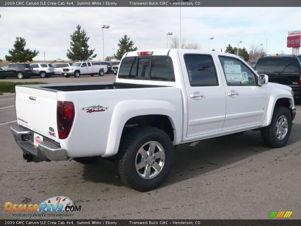 2009 GMC Canyon SLE Crew Cab 4x4 Summit White / Ebony Photo #6
