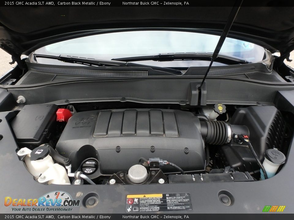 2015 GMC Acadia SLT AWD Carbon Black Metallic / Ebony Photo #2