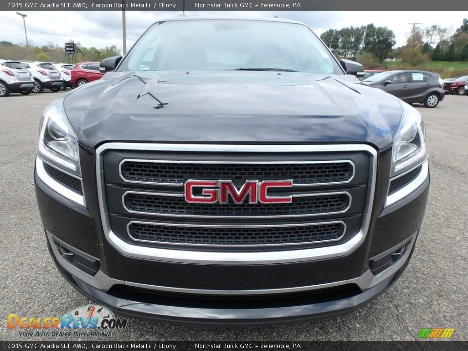2015 GMC Acadia SLT AWD Carbon Black Metallic / Ebony Photo #3
