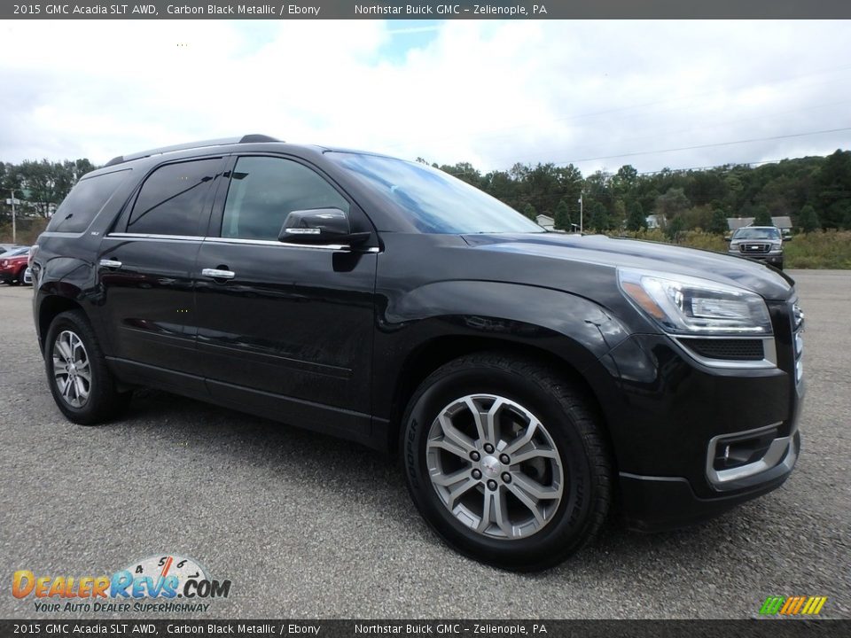 2015 GMC Acadia SLT AWD Carbon Black Metallic / Ebony Photo #4