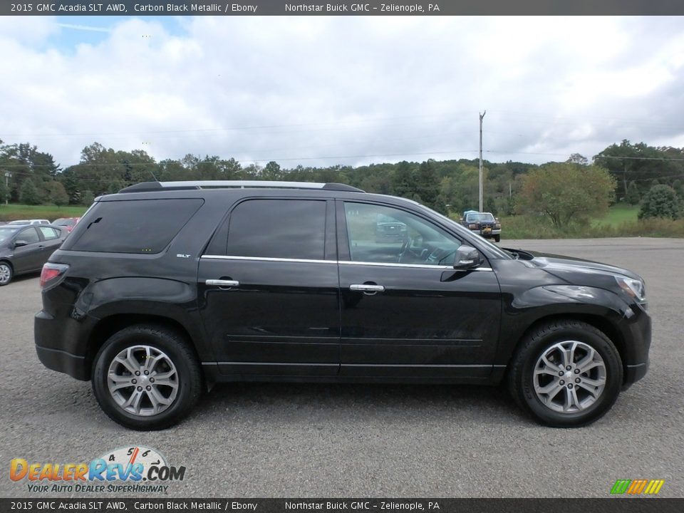 2015 GMC Acadia SLT AWD Carbon Black Metallic / Ebony Photo #5