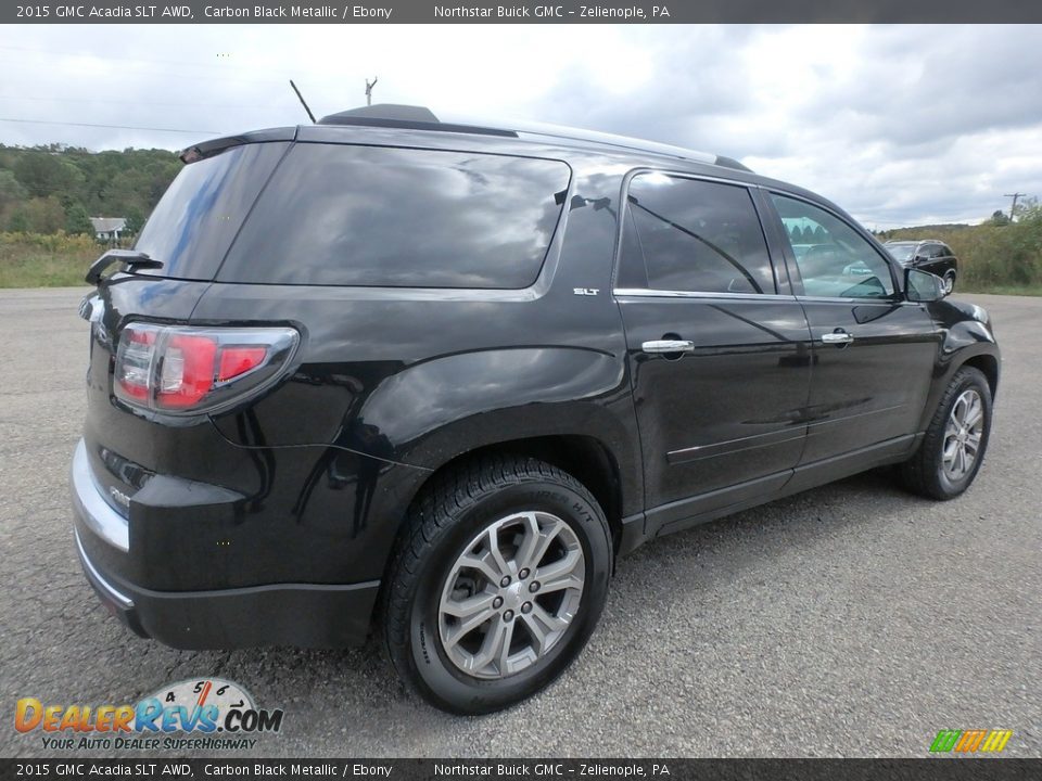 2015 GMC Acadia SLT AWD Carbon Black Metallic / Ebony Photo #8