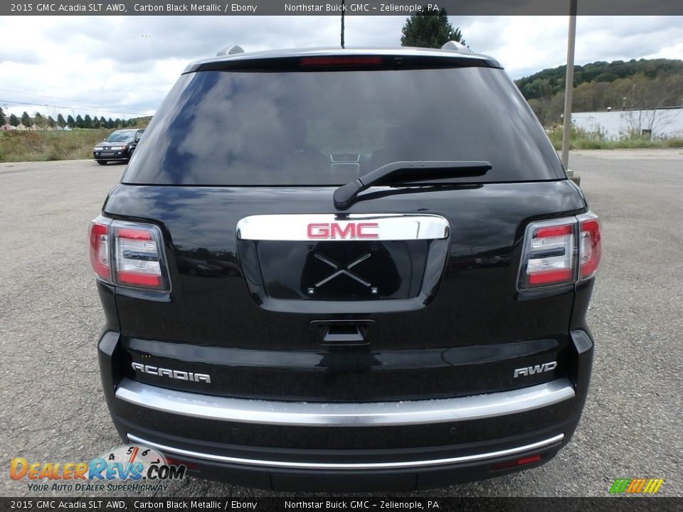 2015 GMC Acadia SLT AWD Carbon Black Metallic / Ebony Photo #9