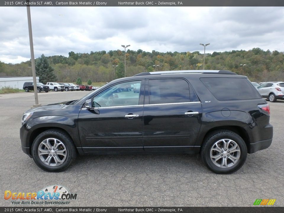 2015 GMC Acadia SLT AWD Carbon Black Metallic / Ebony Photo #12