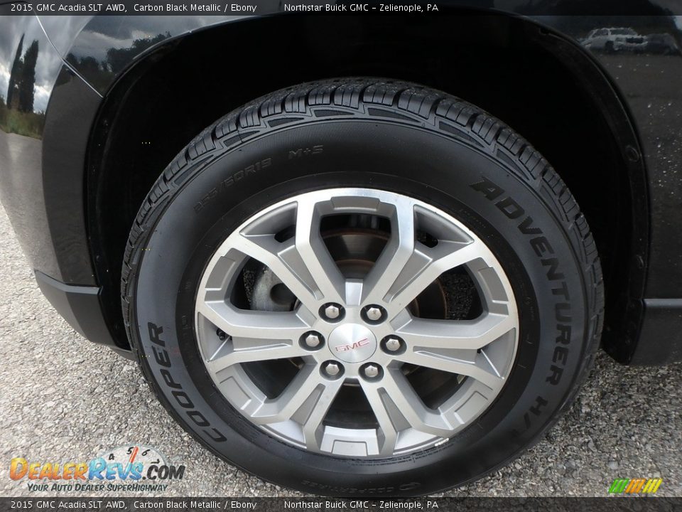 2015 GMC Acadia SLT AWD Carbon Black Metallic / Ebony Photo #13