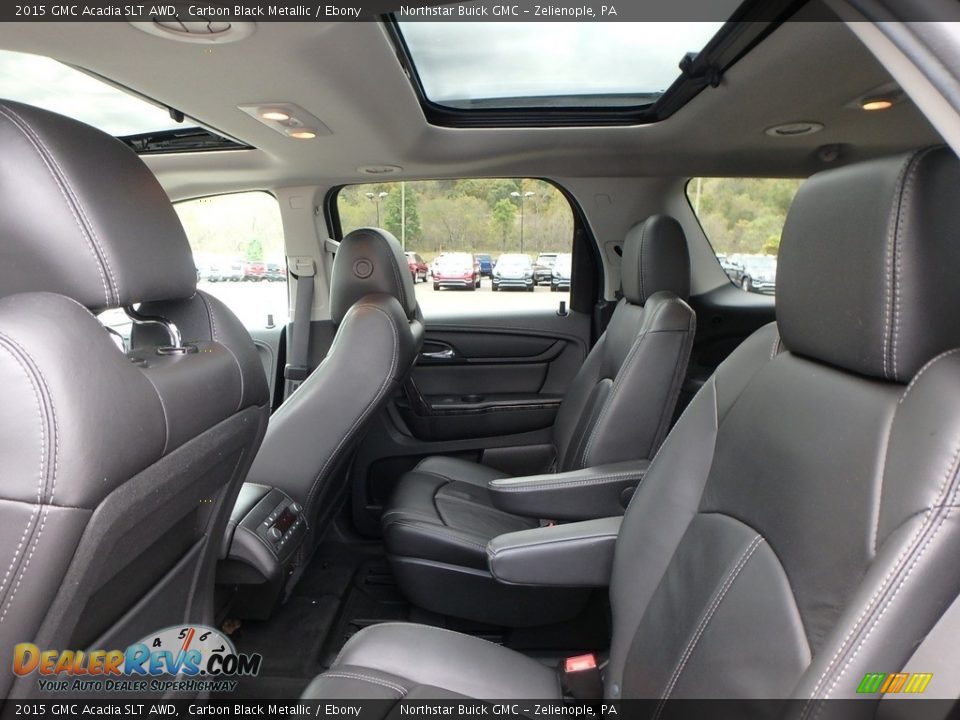 2015 GMC Acadia SLT AWD Carbon Black Metallic / Ebony Photo #15