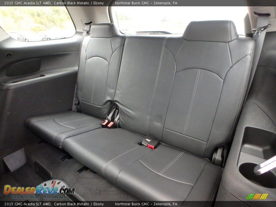 2015 GMC Acadia SLT AWD Carbon Black Metallic / Ebony Photo #16