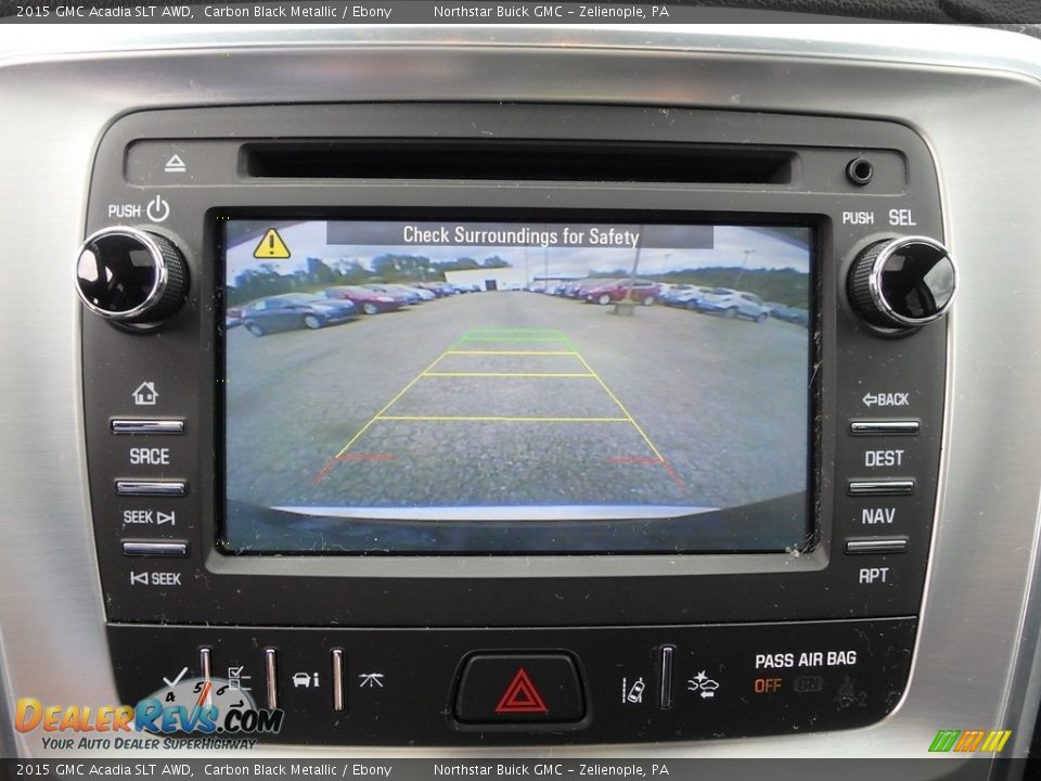 2015 GMC Acadia SLT AWD Carbon Black Metallic / Ebony Photo #27
