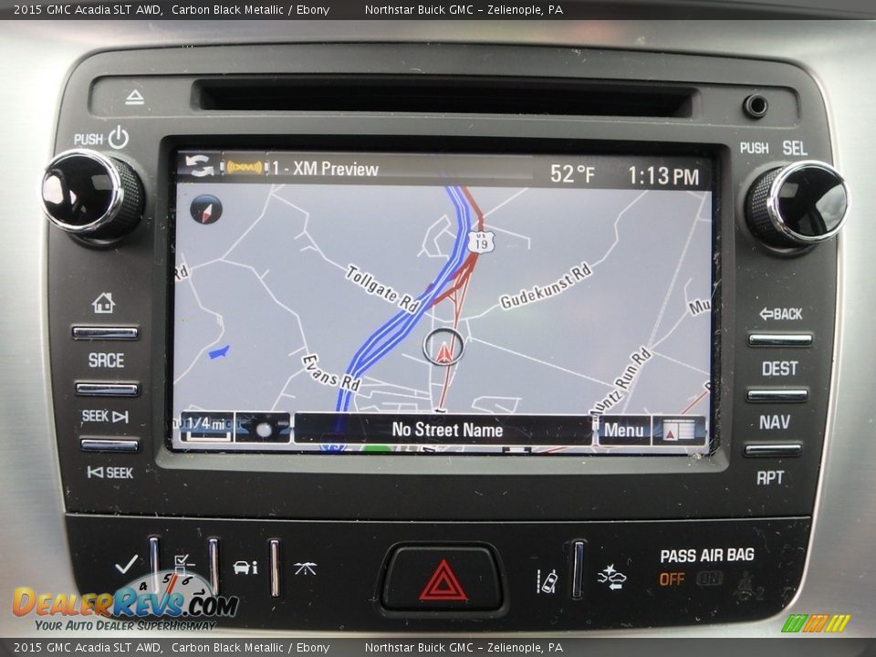 2015 GMC Acadia SLT AWD Carbon Black Metallic / Ebony Photo #29