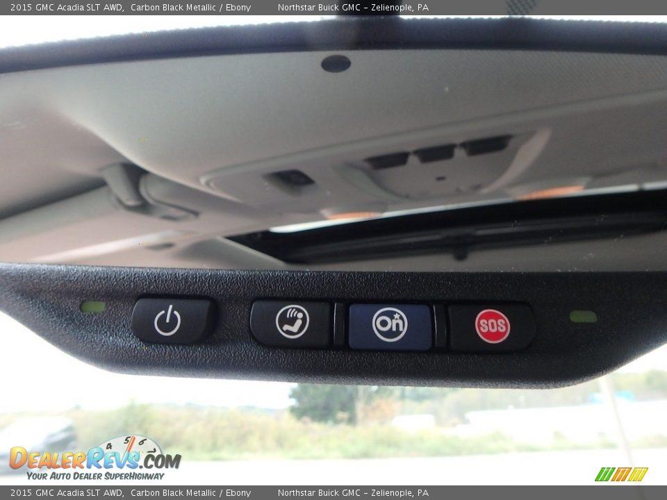 2015 GMC Acadia SLT AWD Carbon Black Metallic / Ebony Photo #30