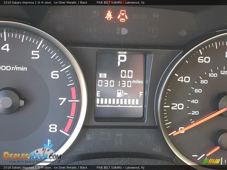 2016 Subaru Impreza 2.0i 4-door Ice Silver Metallic / Black Photo #5