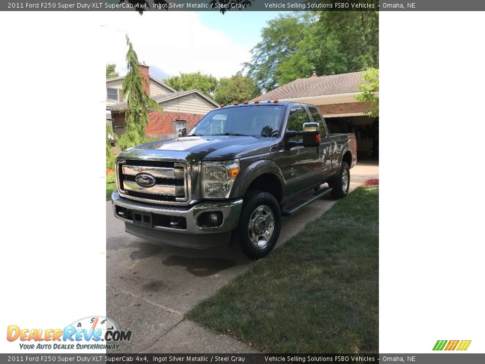 2011 Ford F250 Super Duty XLT SuperCab 4x4 Ingot Silver Metallic / Steel Gray Photo #5