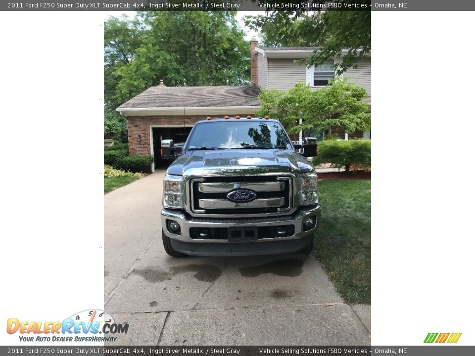 2011 Ford F250 Super Duty XLT SuperCab 4x4 Ingot Silver Metallic / Steel Gray Photo #11