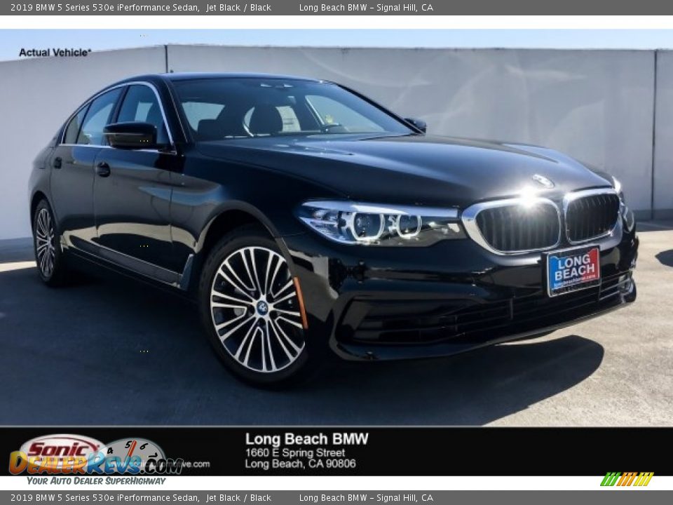 2019 BMW 5 Series 530e iPerformance Sedan Jet Black / Black Photo #1