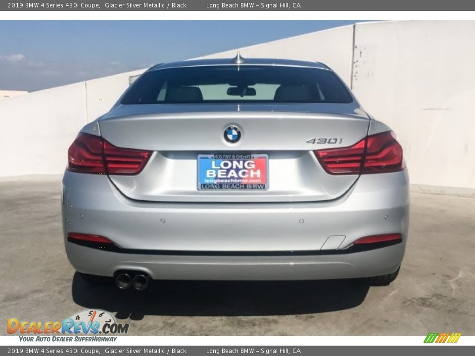 2019 BMW 4 Series 430i Coupe Glacier Silver Metallic / Black Photo #3