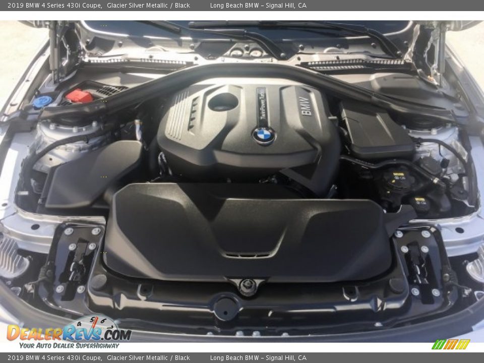 2019 BMW 4 Series 430i Coupe Glacier Silver Metallic / Black Photo #8