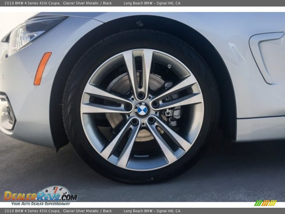 2019 BMW 4 Series 430i Coupe Glacier Silver Metallic / Black Photo #9