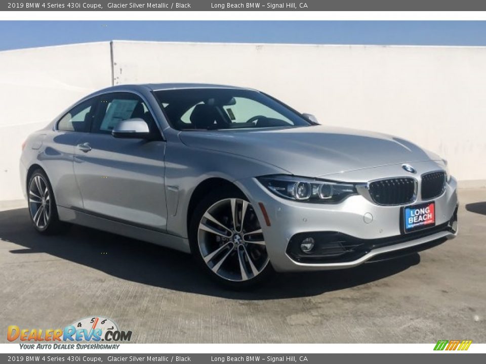 2019 BMW 4 Series 430i Coupe Glacier Silver Metallic / Black Photo #12