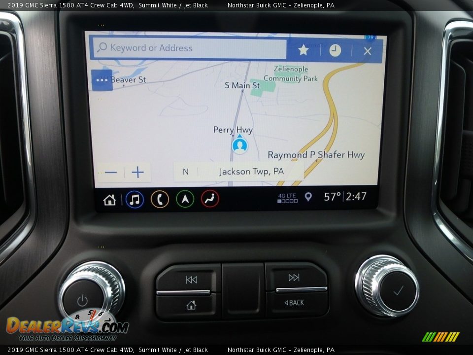 Navigation of 2019 GMC Sierra 1500 AT4 Crew Cab 4WD Photo #18