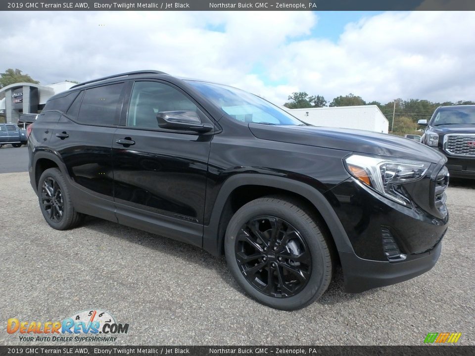 2019 GMC Terrain SLE AWD Ebony Twilight Metallic / Jet Black Photo #3