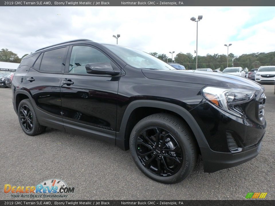 2019 GMC Terrain SLE AWD Ebony Twilight Metallic / Jet Black Photo #3