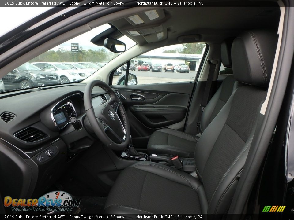 2019 Buick Encore Preferred AWD Ebony Twilight Metallic / Ebony Photo #10