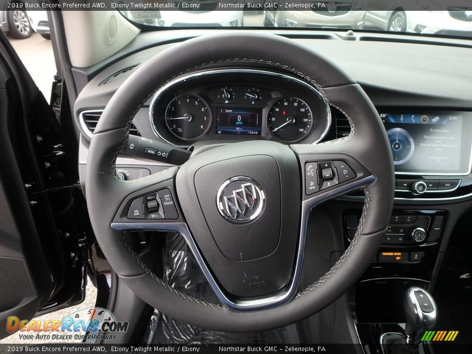2019 Buick Encore Preferred AWD Ebony Twilight Metallic / Ebony Photo #17