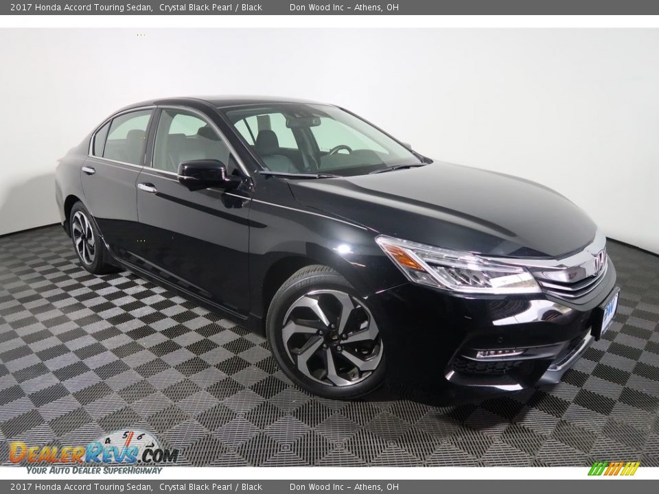 2017 Honda Accord Touring Sedan Crystal Black Pearl / Black Photo #5