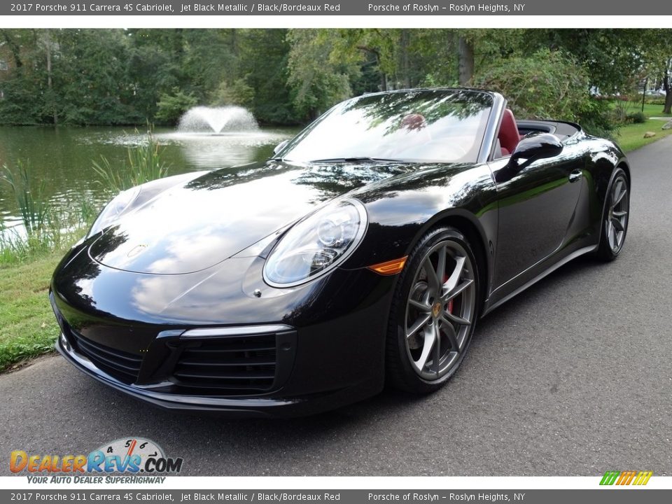 2017 Porsche 911 Carrera 4S Cabriolet Jet Black Metallic / Black/Bordeaux Red Photo #1