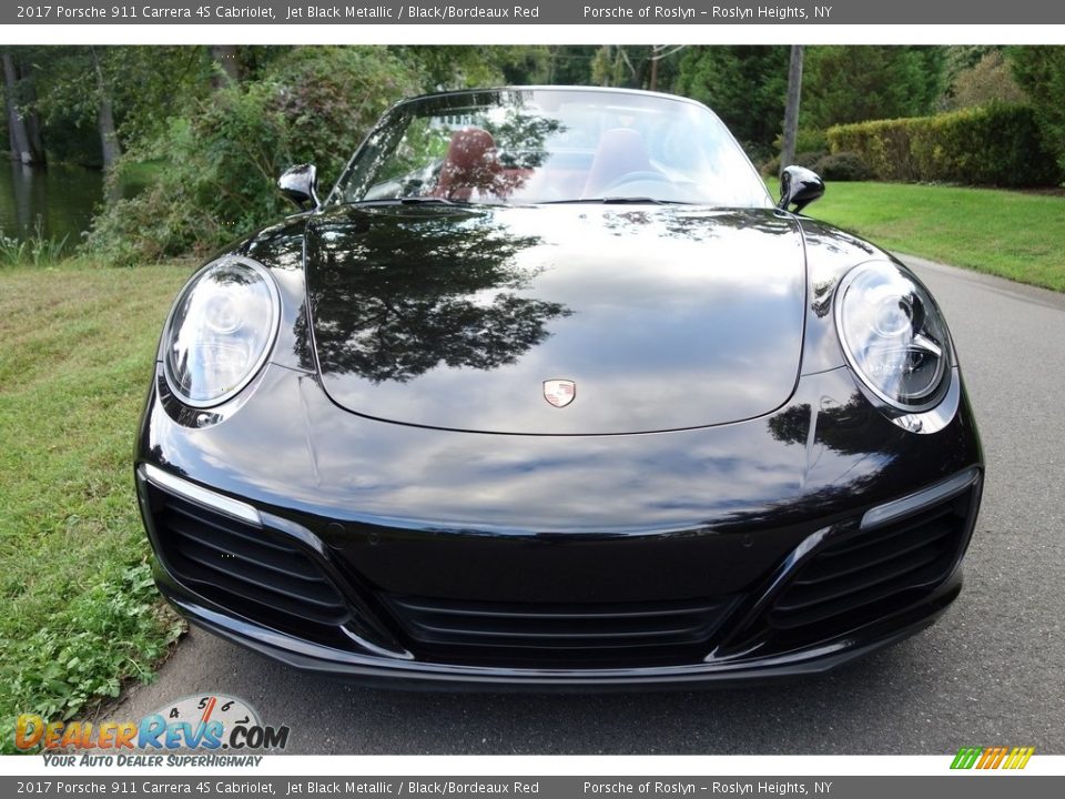 2017 Porsche 911 Carrera 4S Cabriolet Jet Black Metallic / Black/Bordeaux Red Photo #2