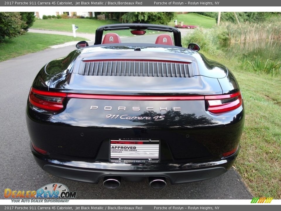 2017 Porsche 911 Carrera 4S Cabriolet Jet Black Metallic / Black/Bordeaux Red Photo #5