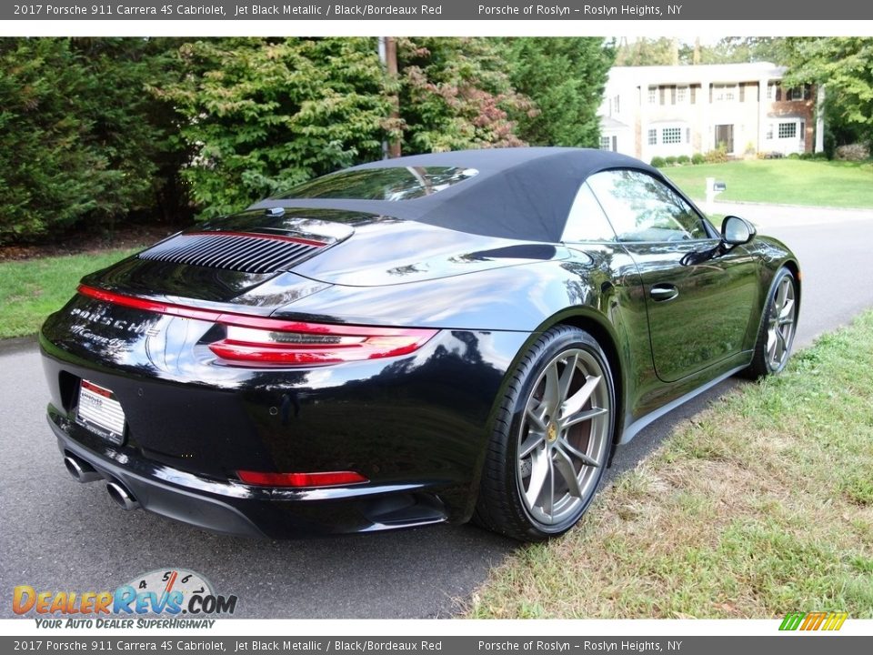 2017 Porsche 911 Carrera 4S Cabriolet Jet Black Metallic / Black/Bordeaux Red Photo #6