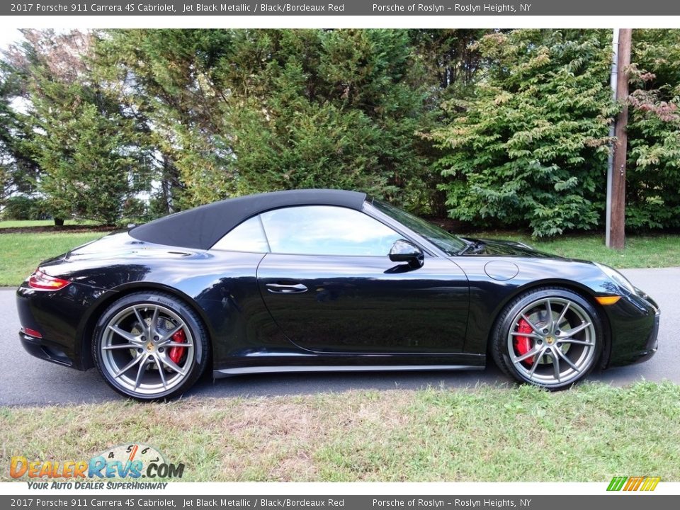 2017 Porsche 911 Carrera 4S Cabriolet Jet Black Metallic / Black/Bordeaux Red Photo #7