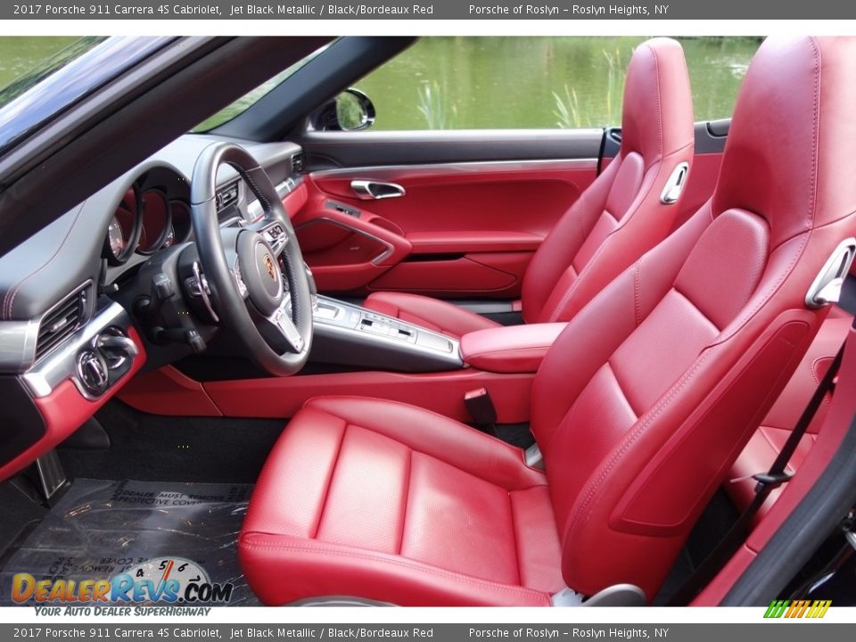 2017 Porsche 911 Carrera 4S Cabriolet Jet Black Metallic / Black/Bordeaux Red Photo #9