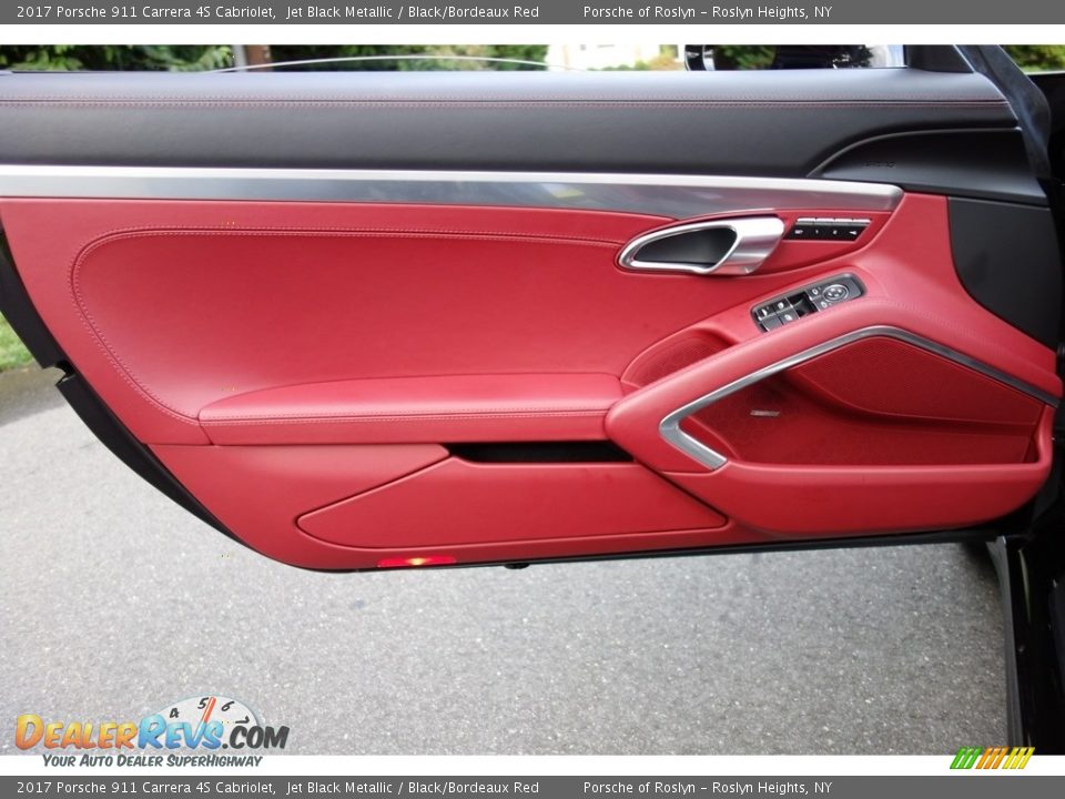 2017 Porsche 911 Carrera 4S Cabriolet Jet Black Metallic / Black/Bordeaux Red Photo #10